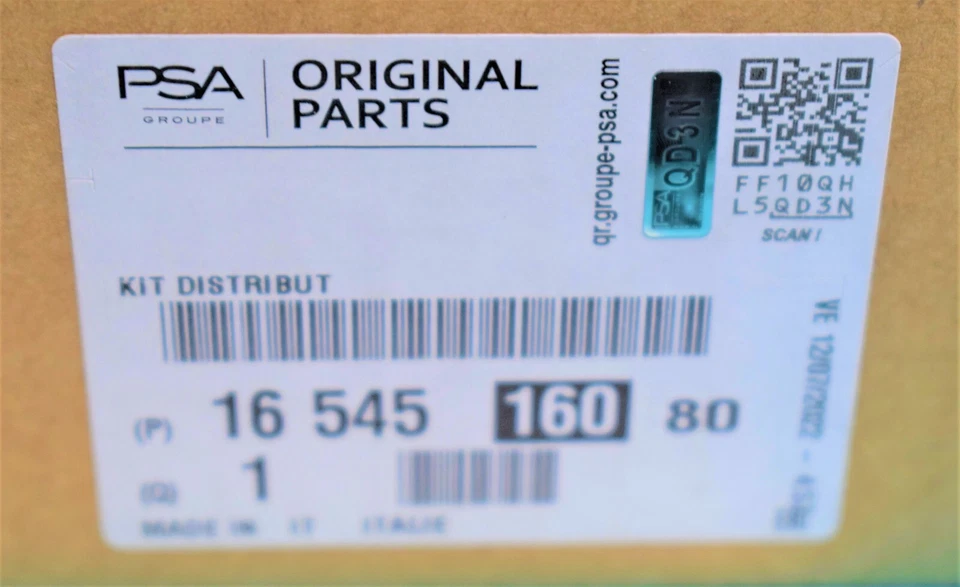 kit de distribution origine PSA 1654516080 C1 C3 C4 C5 208 308 1.2 PURETECH - Photo 2/2