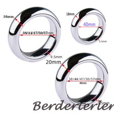 10 Size Metal Ring Lock Delay Ejaculation Rings Weight Male Chastity Device