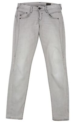 Herrlicher Women's Curved Leg Skinny Stretch Jeans Zip Fly Light Wash W29 x L32