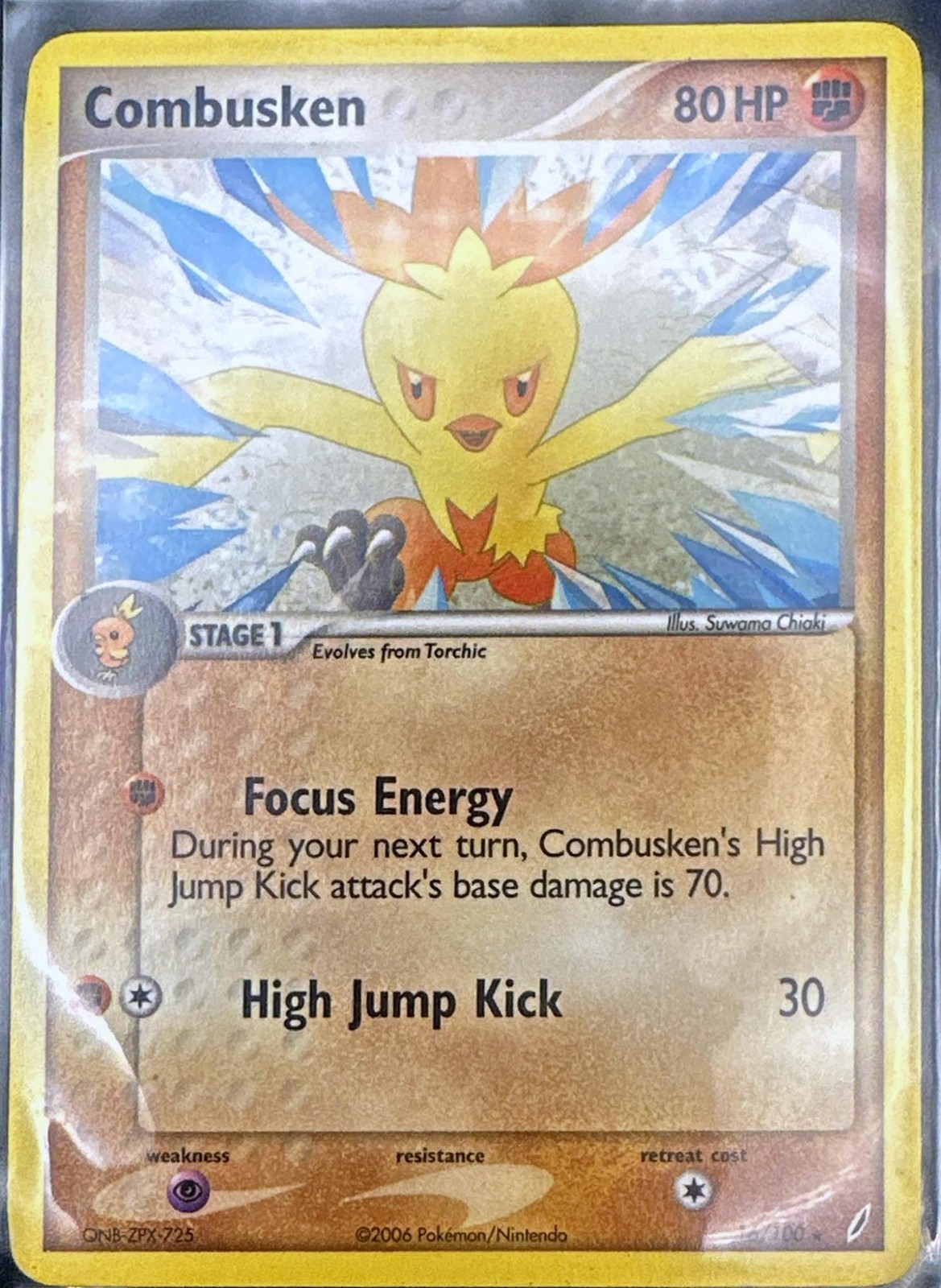 Combusken 16/100 Rare Crystal Guardians Pokemon Lightly Played