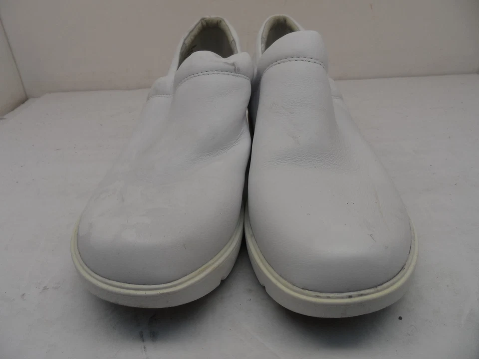 Align By Nurse Mates Indya Slip Resistant Nursing Clog White Leather Size 10M - Image 2 of 4