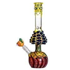 Mushroom Glass Water Pipe Thick Hookah Bubbler Downstem Perc Bong Rig 14mm Bowl
