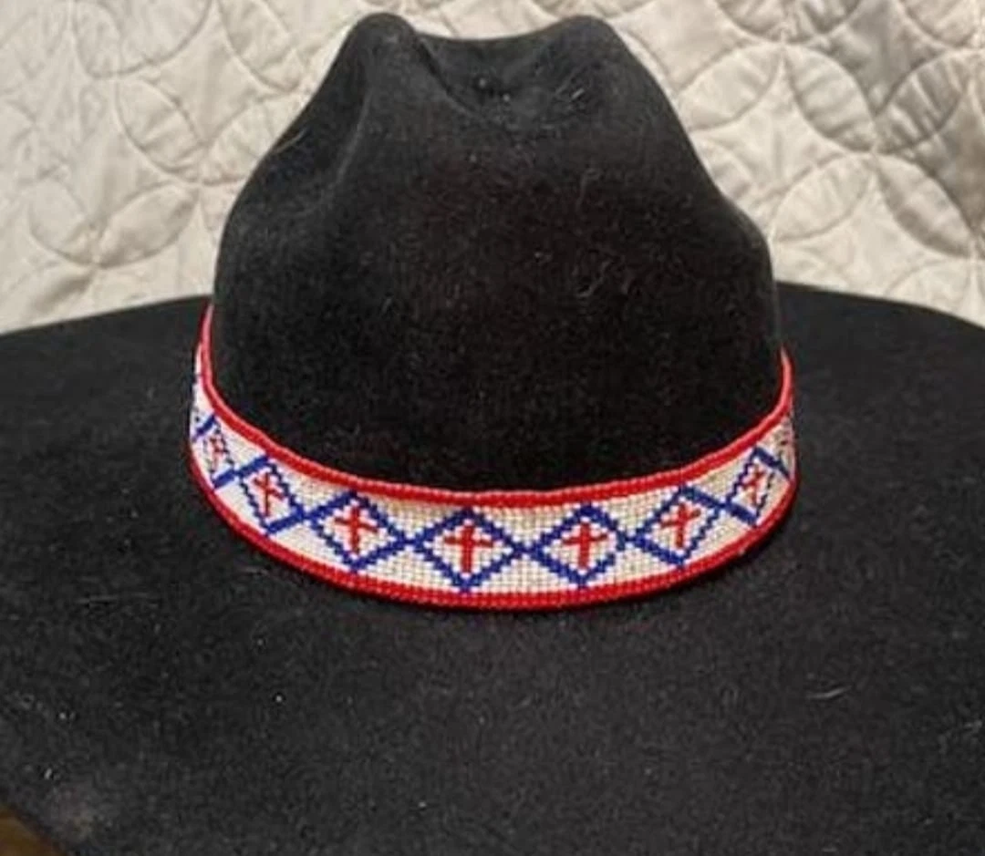 Handmade Beaded Hat Band