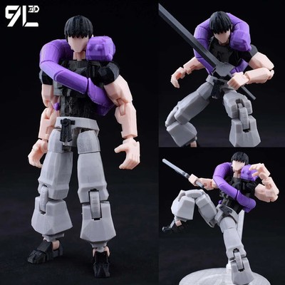 トイガン FujiFuji 9L3D T13 Jujutsu Kaisen Fushiguro Toji 1/12 LUCKY13 Multi-Jointed