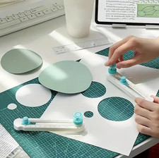 1pc 2-20cm Adjustable Circle Cutter 360° Paper Craft Tool for Craft Enthusiasts