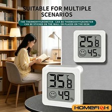 Mini LCD Digital Thermometer Hygrometer Indoor Temperature Humidity Monitor