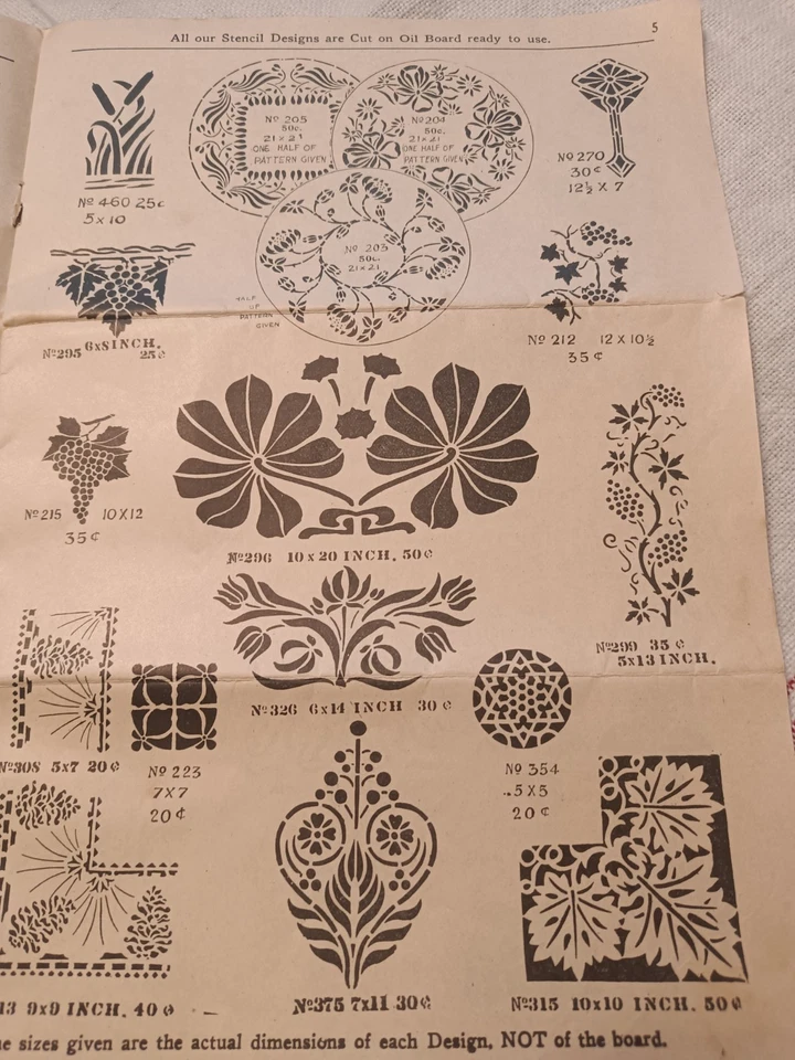 Embroidery Pattern Galvanic Soap + Art Stencil Designs Spring 1911 Capper Publ!! - Image 3 of 4