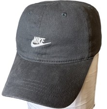 Nike Hat Cap Strap Back Gray Swoosh Just Do It Embroidered Child Youth 4/7 Kids