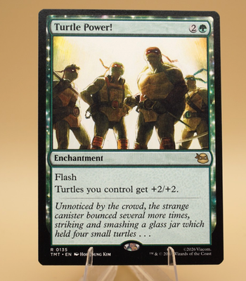 #ad #ad Turtle Power 135 Rare Regular TMNT MTG Store Promo Eligible $1.19