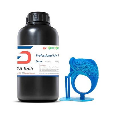 Cast 3D Printer Resin 1Kg True Blue 405nm UV-Curing Castable for Metal Parts Smo