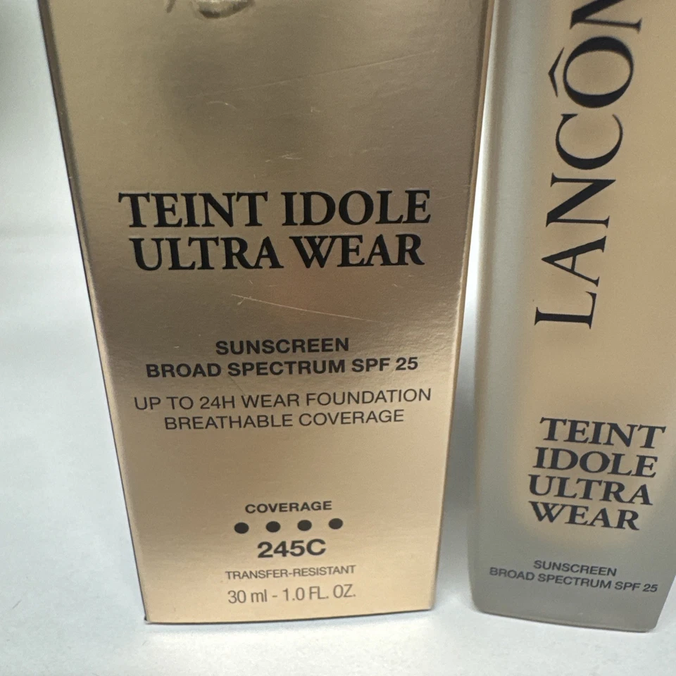 LANCOME TEINT IDOLE ULTRA WEAR LONG WEAR FOUNDATION # 245 (C) BOXED EXP 11/25 - Image 2 of 4