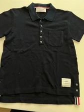Thom Browne Boys RWB Trim Polo Shirt 10