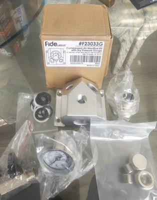 #ad #ad Compressed Air Manifold Kit with Pressure Gauge Aluminum Pneumatic Block $35.00