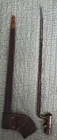 Vintage Civil War Era Bayonet with Leather Scabbard 21" Long antique