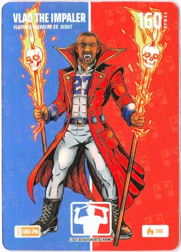 Bo Jackson Battle Arena Vladimir Guerrero `Vlad the Impaler` SSP Logofoil Fire *