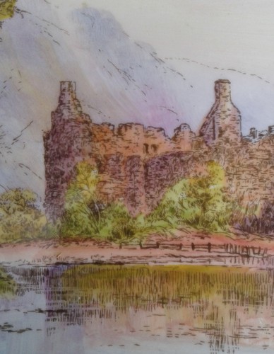 ROYAL WORCESTER “KILCHURN CASTLE” CABINET PLATE - SIGNED H. DAVIS. - Picture 5 of 13