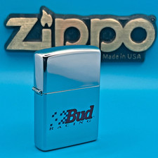 Genuine Brand New 1995 ZIPPO Lighter Very Rare BUDWEISER RACING 31 Years Old