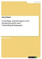 Controlling-Anforderungen In Der Energiewirtschaft Unter Unbundling-Bedingungen