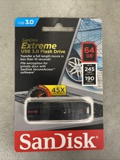 NEW sealed CZ80 Sandisk Extreme USB flash drive 64GB MLC
