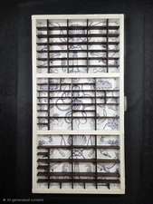 Antique Printers Drawer Letterpress Type Tray, Restored Beautifully Re-imagined 