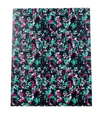 Flower Power Two Pocket Poly Folder Colorful Painted Flowers