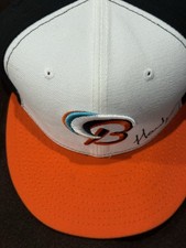 MiLB Bowie Baysox JJ Hardy Game Worn Signed Cap