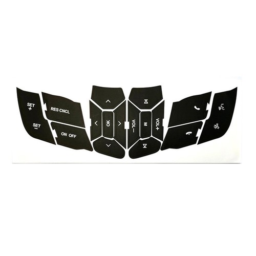 High Grade Vinyl Button Repair Stickers for FORD For MUSTANG 2015 2018 - Foto 13 di 13