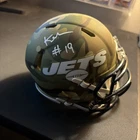 Johnson,Keyshawn Signed NY Jets Mini Helmet Auto Beckett Witnessed BAS HOF 2019