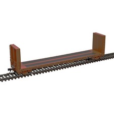  HO ATLAS 20007106 - 51'6" BULKHEAD FLAT CAR NAFX  53131 NIB