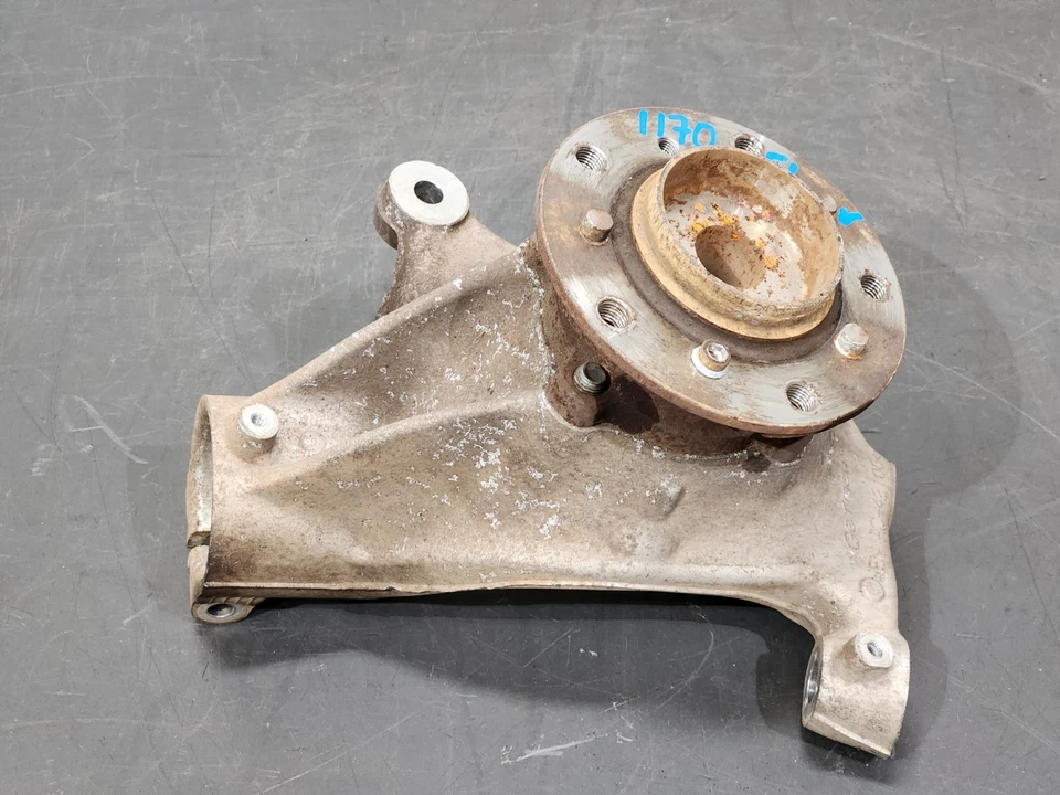 ✅08-13 OEM BMW E90 E93 M3 Buje de conductor delantero Husillo Nudillo Cojinete de rueda Portador Foto 3 de 4