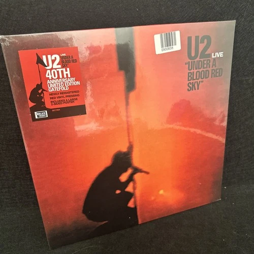 U2 Under a Blood Red Sky LIVE Limited Edition Red Vinyl LP NEW t5832 G