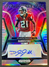 2025 Panini Prizm Black - Prizmatrix Signatures Silver DeANGELO HALL #PS-DHL