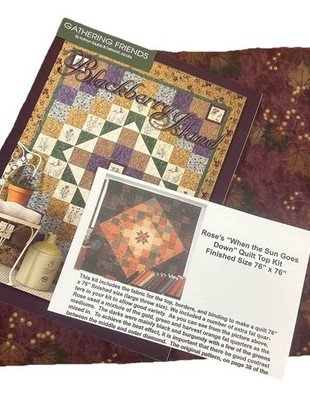 Gathering Friends Wilderness Adventure Trail Holly Taylor Quilt Kit W/ Backing