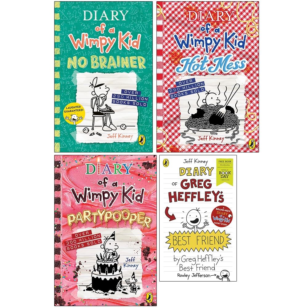 Diary of a Wimpy Kid Books 18-20 + Greg Heffleys Best Friend - 4 Book Bundle ( |