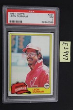 Leon Durham 1981 Topps #321 - PSA NM 7 (Rookie Card) (E3947. rookie card picture