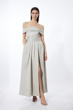 Karen Millen Maxi Dress UK10 in Cream RRP £249