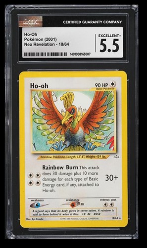 Ho-oh (Unlimited) graded CGC 5.5 for sale on eBay