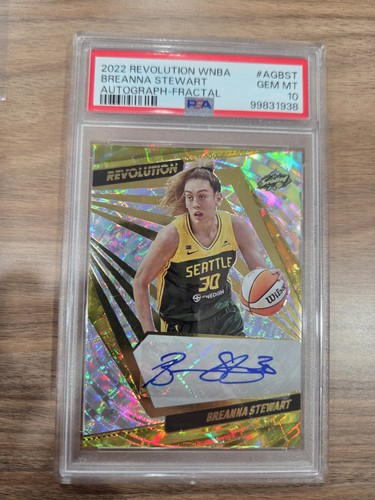 2022 Revolution WNBA Breanna Stewart FRACTAL AUTO /99 PSA 10! POP 2! 2xMVP!