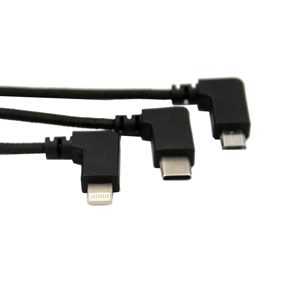 Juego de 3 cables USB C Micro para control remoto DJI Mavic 3 / Air 2S / Mini 2 Foto 3 de 4
