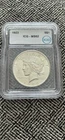 1923 Peace Silver Dollar ICG Certified MS62 Beautiful 103 Year Old Coin