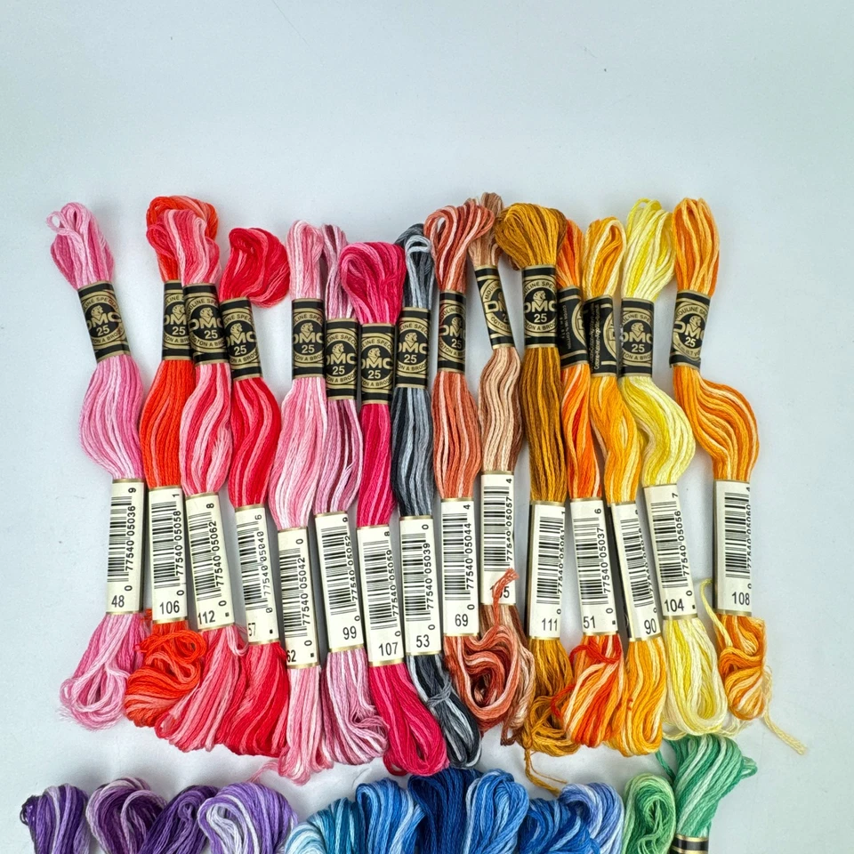 DMC Variegated 28 Skeins 6 Strand Embroidery Thread - Lot of 28 - NEW - Image 2 of 3