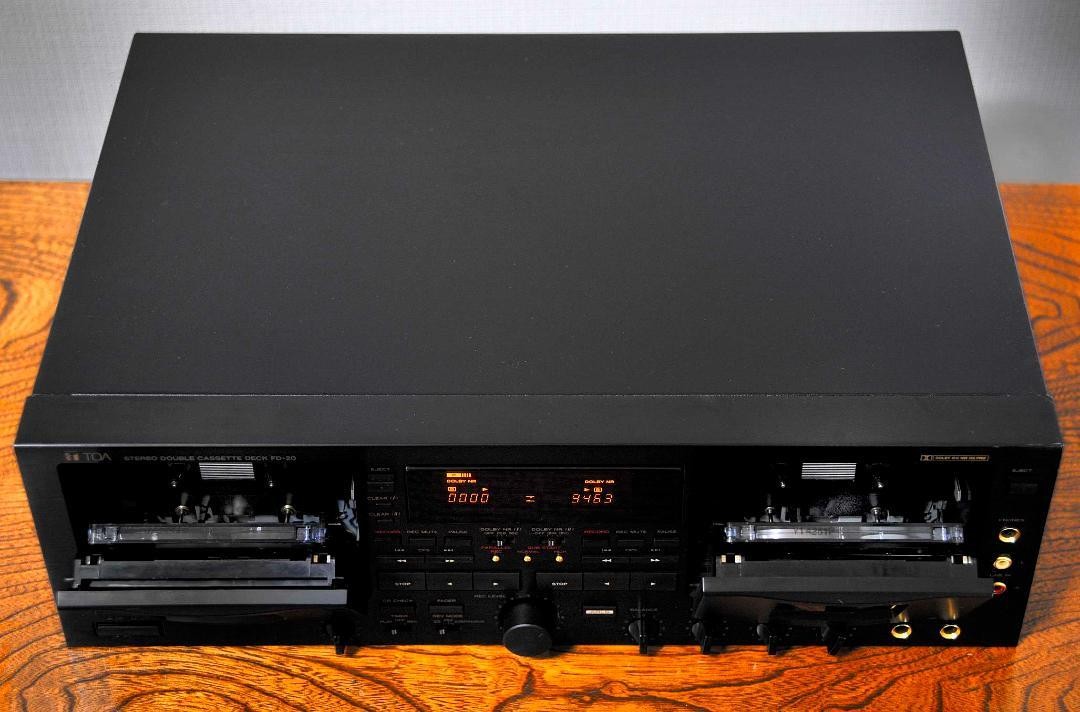 ＴＯＡ　STEREO DOUBLE CASSETTE DECK ＦＤ-20 TOA FD-20 Stereo Double Casette Deck Good Condition Used | eBay