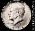 1964-D Kennedy Half Dollar- Silver- Choice Gem Brilliant Unc Luster #L2228