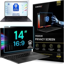 14 Inch 16:9 Laptop Privacy Screen - Eye Protection Anti-Glare Film with Blue Li