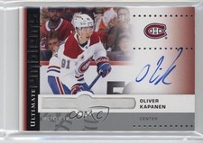 2024-25 Upper Deck Ultimate Collection Emblems Rookies Oliver Kapanen Auto 13og