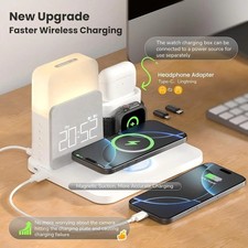 7 in 1 Charging Station , Wireless Charging Station, Alarm Clock