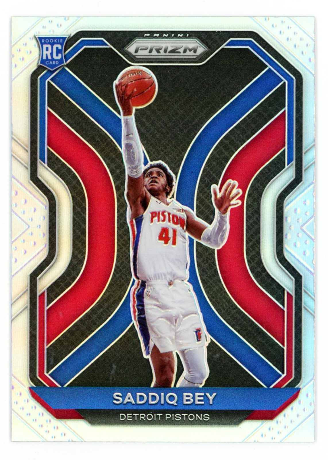 2020-21 Panini Prizm - Saddiq Bey - Silver RC - Detroit Pistons - #284