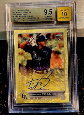 BGS 9.5/10 Wander Franco 2022 Topps Chrome Superfractor RC Auto