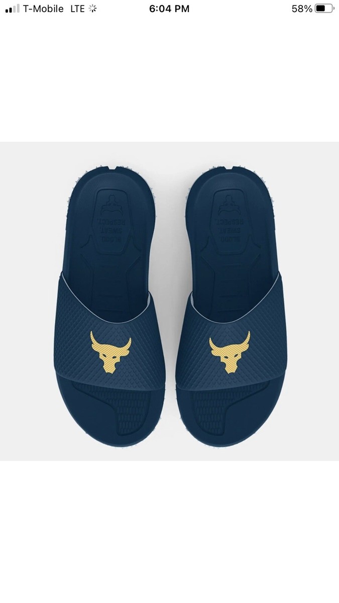 Under Armour UA Project Rock Brahma Bull Slides Sandals  display picture 3