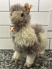 Douglas ZEPHYR LLAMA Alpaca Plush Toy 12" Stuffed Animal Brown Tan White Soft